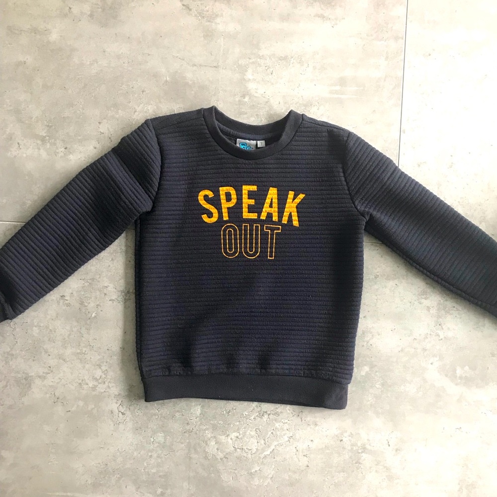 stylish navy blue sweater